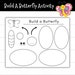 Build a Butterfly Craft Printable for Kids, Spring Cut and Paste ...