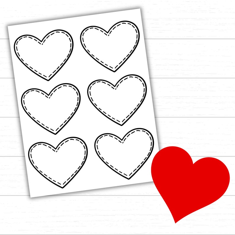 Valentine s Day Hearts Printable Printable Hearts Template Hearts Coloring Page Heart