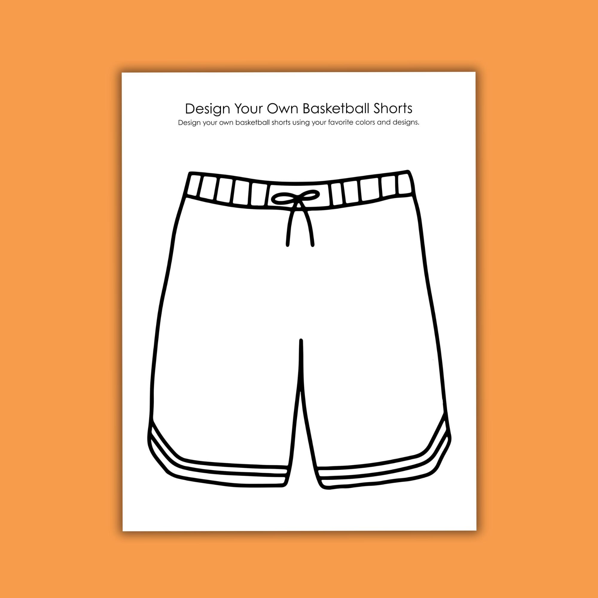 Design Your Own Basketball Uniform Printable Activity Pack for Kids ...