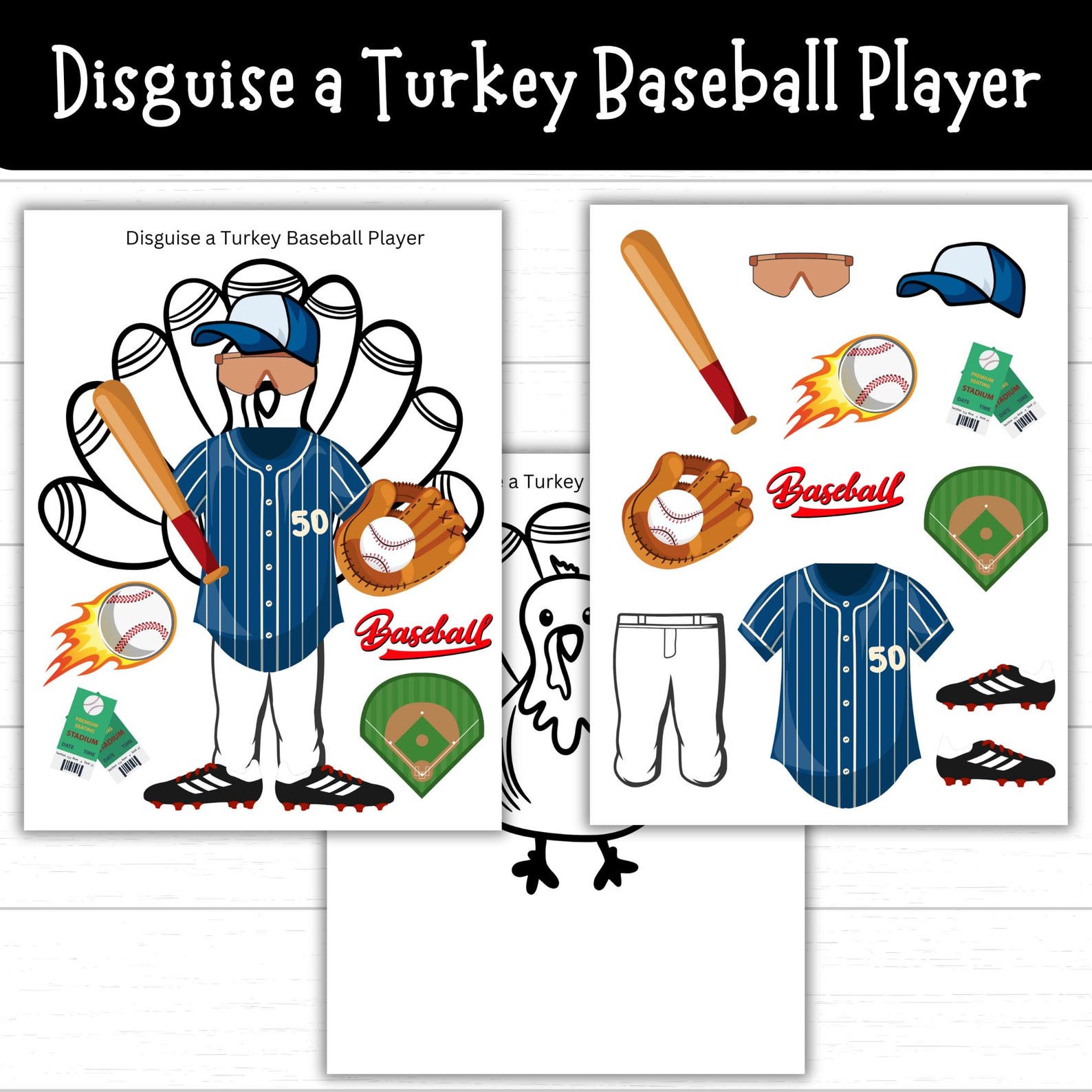 Disguise a Turkey Baseball Player Turkey in Disguise Baseball Player Disguise a Turkey Baseball Player Turkey in Disguise Baseball Player