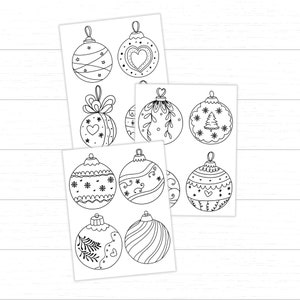 Christmas Ornament Coloring Pages, Printable Ornaments for Kids ...