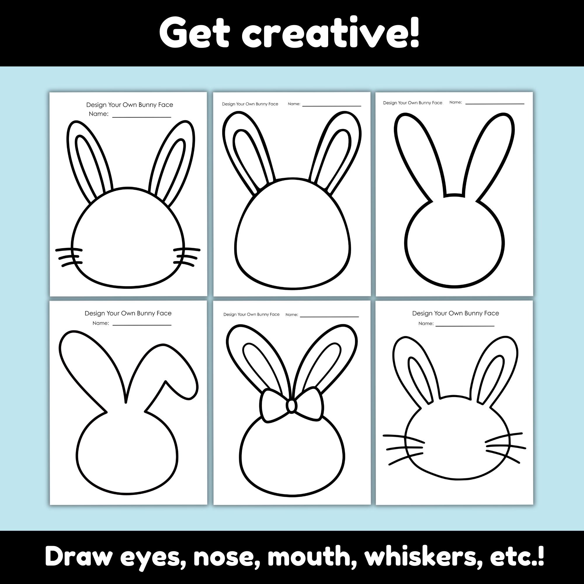 How To Draw A Bunny Face On Your Face