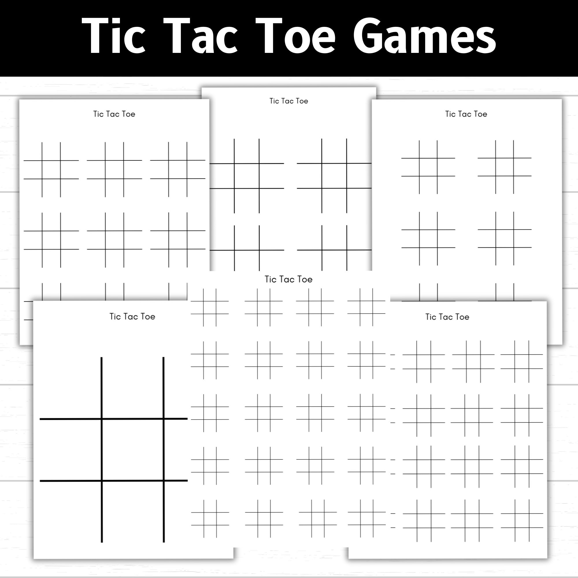 Tic Tac Toe Game Printable Tic Tac Toe Tic Tac Toe Cards X #39 s and O #39 s
