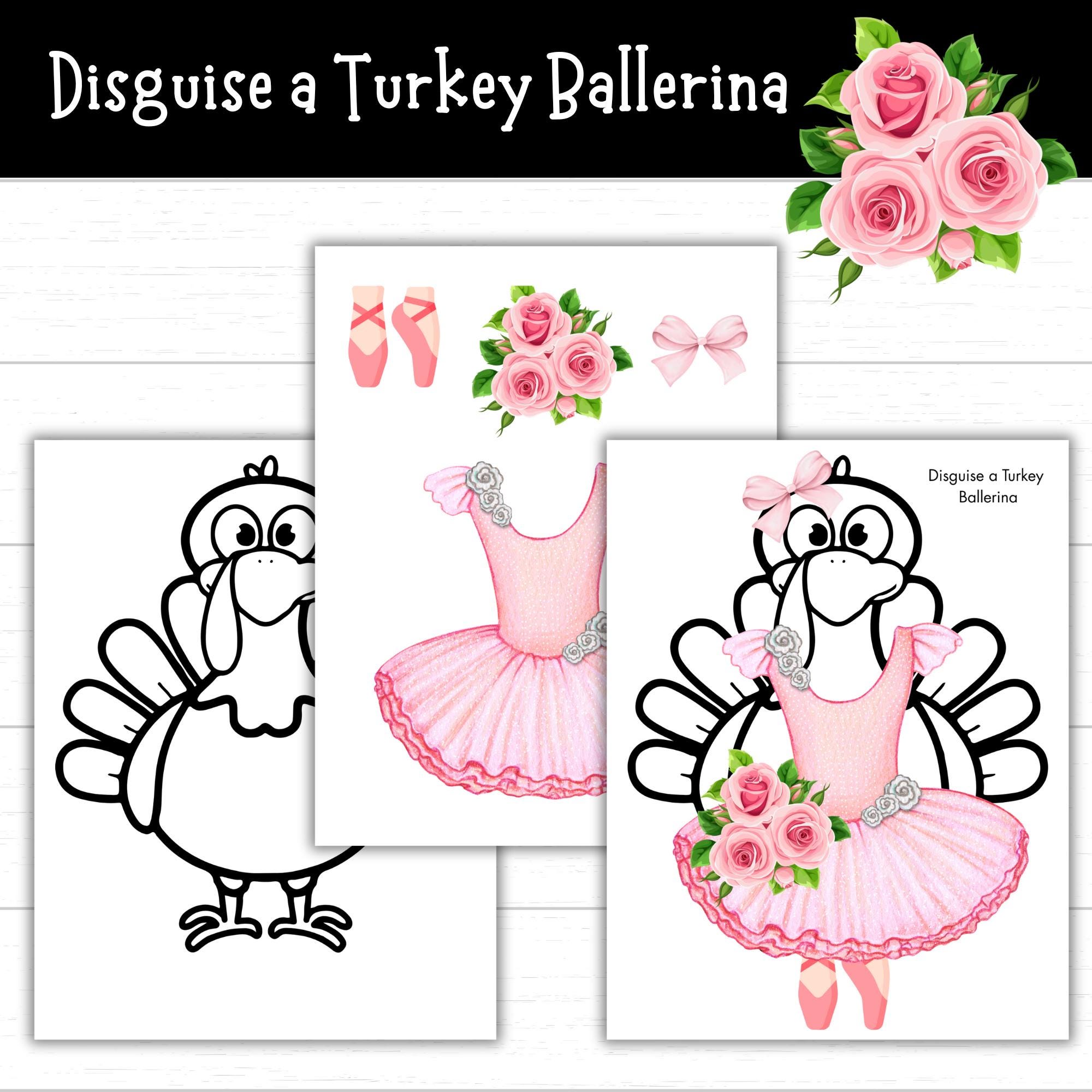 disguise a turkey ballerina, ballerina turkey disguise, dancer