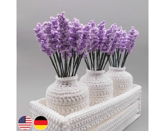 Crochet pattern flowers decoration Provence lavender dream, home decoration easy & versatile , suitable for beginners