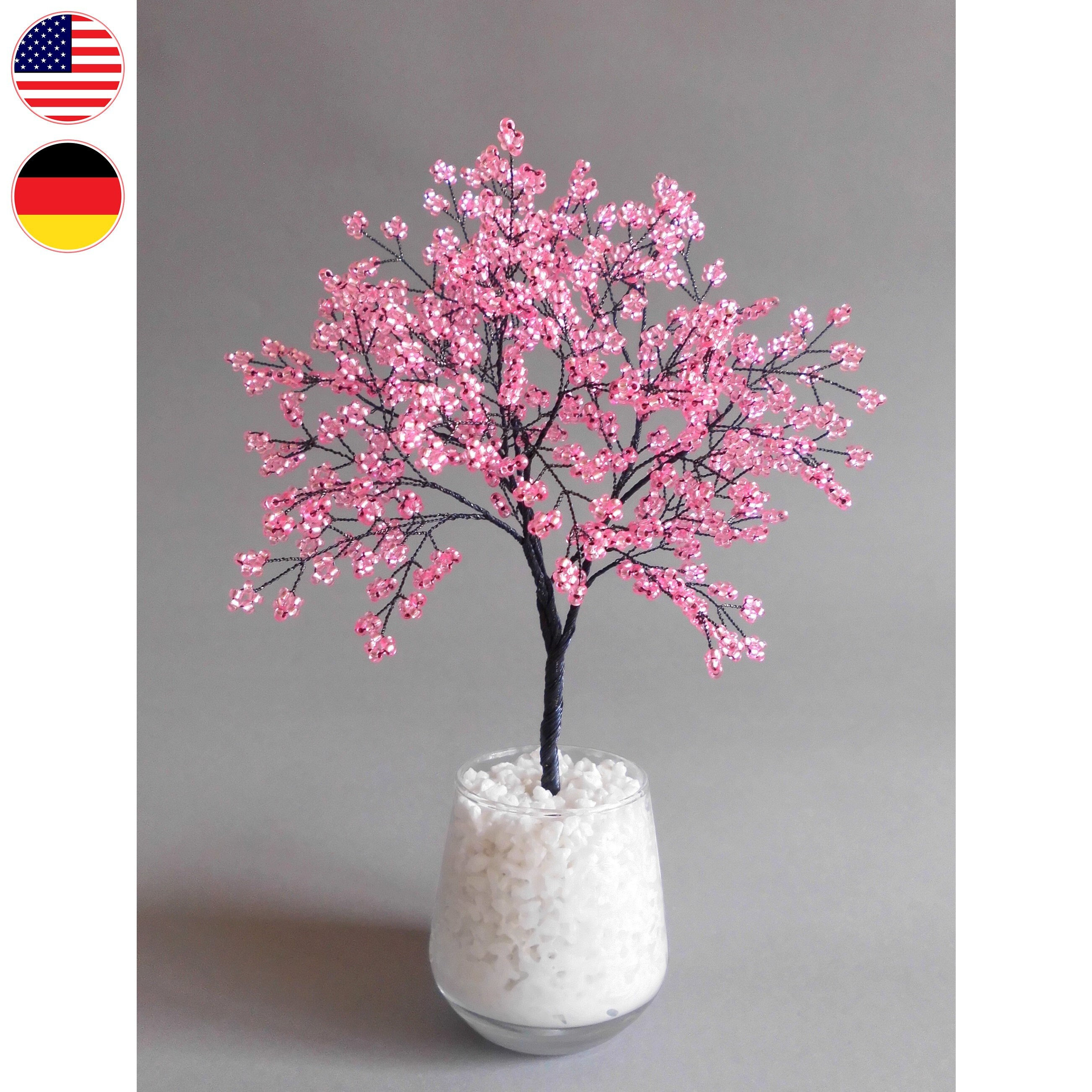 Bastelanleitung Perlenbumchen - Kirschblten Bonsai aus Perlen und Draht  und Liebe - einfach auch fr Anfnger - Etsy.de