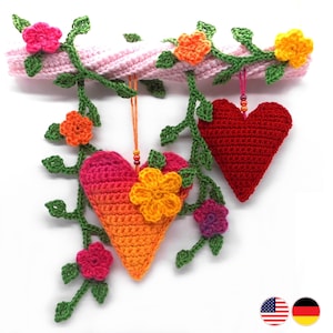Valentine's Day Wreath KNITTING MACHINE PATTERN for 22 Needle Addiexpress  or Sentro Circular Knitting Machines 