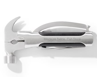 Engraved Multi Tool – Personalized Pocket Knife – Custom Name Gift for Him – Outdoor Utility Tool