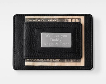 For Dad Engraved Wallet and Money Clip Duo, Personalized Keepsake, Gifts for Him, Fathers Day Gifts, Dad Gift, Gift for Dad, Wallet