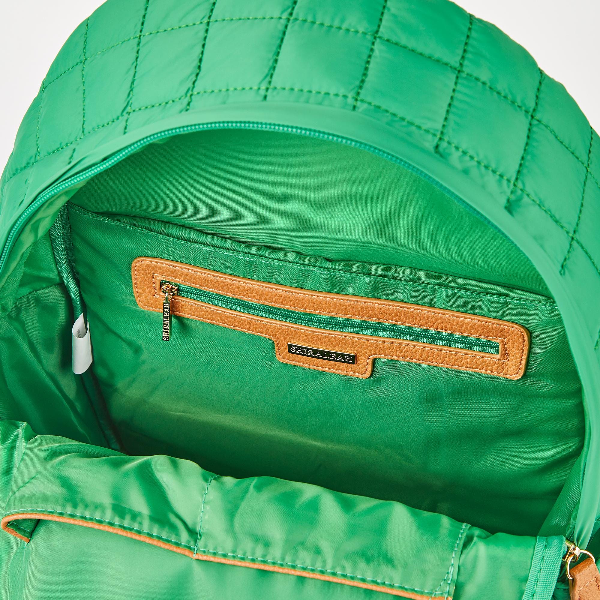 Shiraleah set of 3 green bags ( backpack & 2 cosmetic bags) Shiraleah Ezra Backpack main image 2