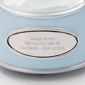 Personalized Baby Musical Snow Globe – Custom Nursery Decor – Baby Keepsake Gift – New Baby Shower Gift – Baby’s First Christmas bild 4