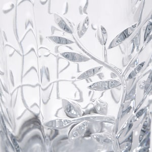 Vera Wang Wedding Engraved Crystal Leaf Vase, Newlywed Couple Gift, Personalized Wedding Gift, Wedding Flower Vase, Crystal Vase image 3