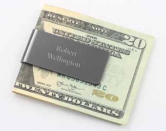 Engraved Gunmetal Money Clip for Him, Personalized Keepsake, Gifts for Him, Fathers Day Gifts, Dad Gift, Gift for Dad, Christmas Gift