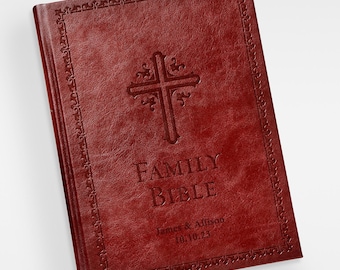 Engraved Wedding Legacy Bible, Personalized Family Name Bibles, Custom Couples Bible, Personalized Family Bible, Engraved Family Holy Bible