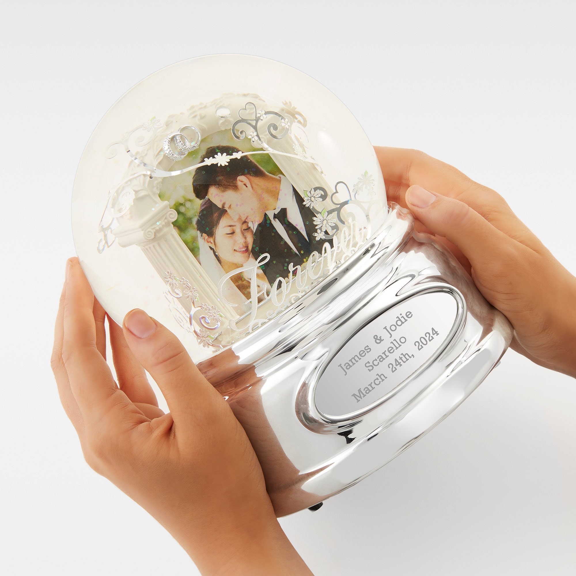 シーグラスアート『 Happy Wedding♡♡～snow globe 』 Vintage Wedding Snow Globe | eBay