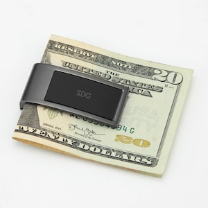 Rainbow Anodized Titanium Money Clip - Slim Stainless Steel Design, Perfect Groomsmen Gift 3 thumbnail image