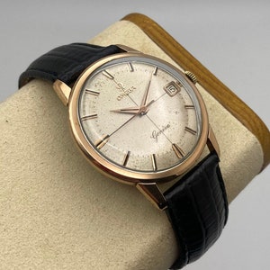 Vintage 1970’s Omega “Geneve” Rose Gold Plated Manual Wind Watch