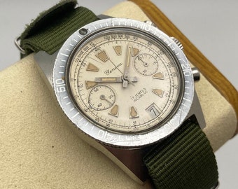 Vintage 1960’s Geneva Diver Chronograph with Landeron Calbier 7734 Movement
