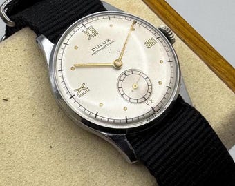 Vintage 1950’s Dulux 17 Jewel Swiss Manual Wind Watch