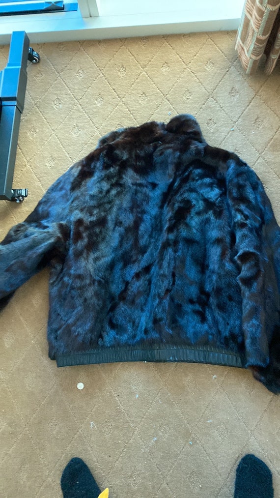 Men’s Leather and Mink Reversible Jacket