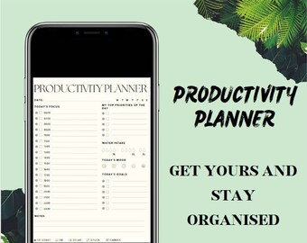 2023 Productivity Planner Spreadsheet - Etsy
