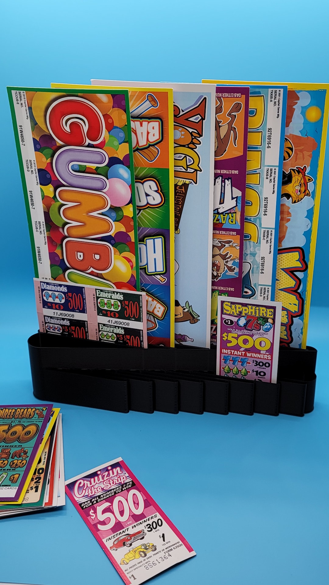 Small Bingo Organizer. 42 Strip 32 Flash. Choose a Color. Strip, Pull ...