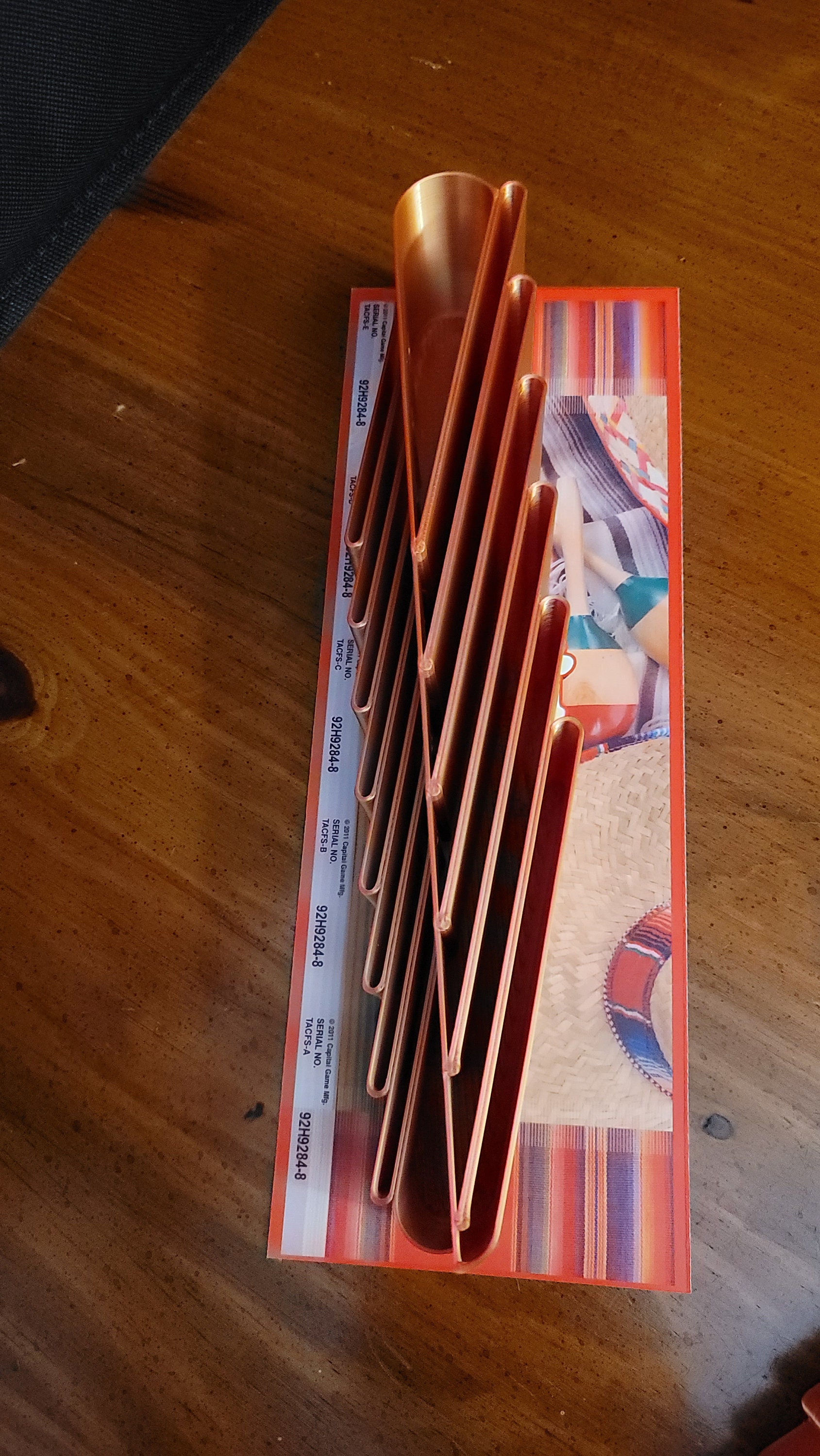 Small Bingo Organizer. Red / Gold. Strip Pull-tab Flash - Etsy