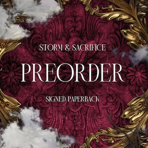 PREORDER signed book - Storm & Sacrifice, signed physical copy, book only
