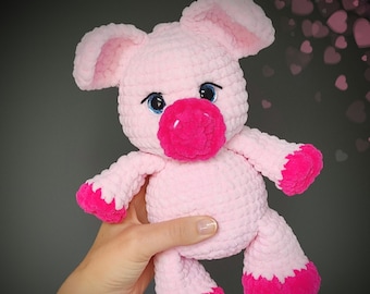 Handmade Amigurumi Pig Pattern - English Crochet Tutorial - Cute Kids Gift Idea