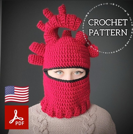 Crochet Pattern Balaclava of Shin - Cosplay Ski Mask
