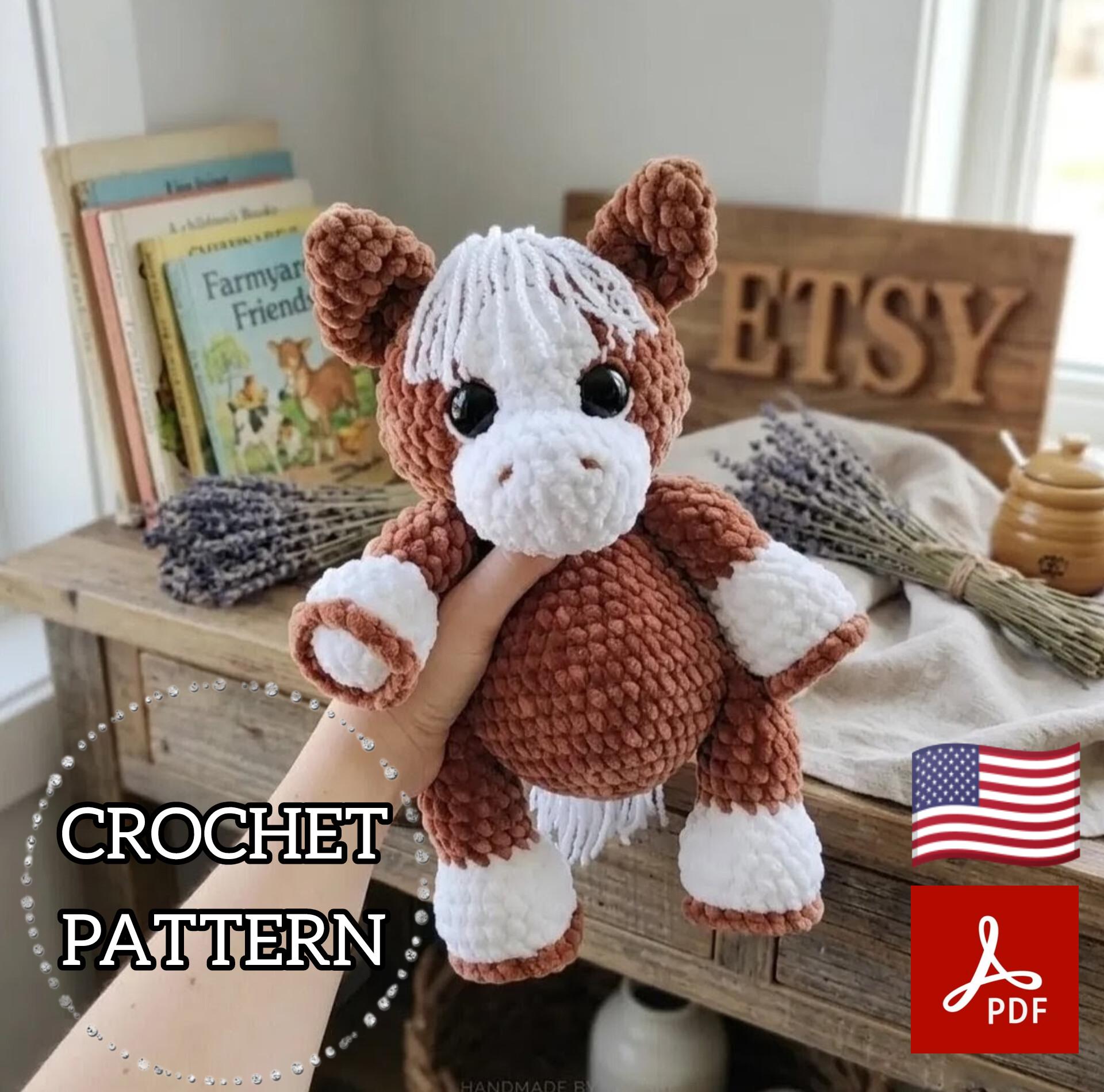Stuffed Pony Plush Farmhouse Toy Pattern
