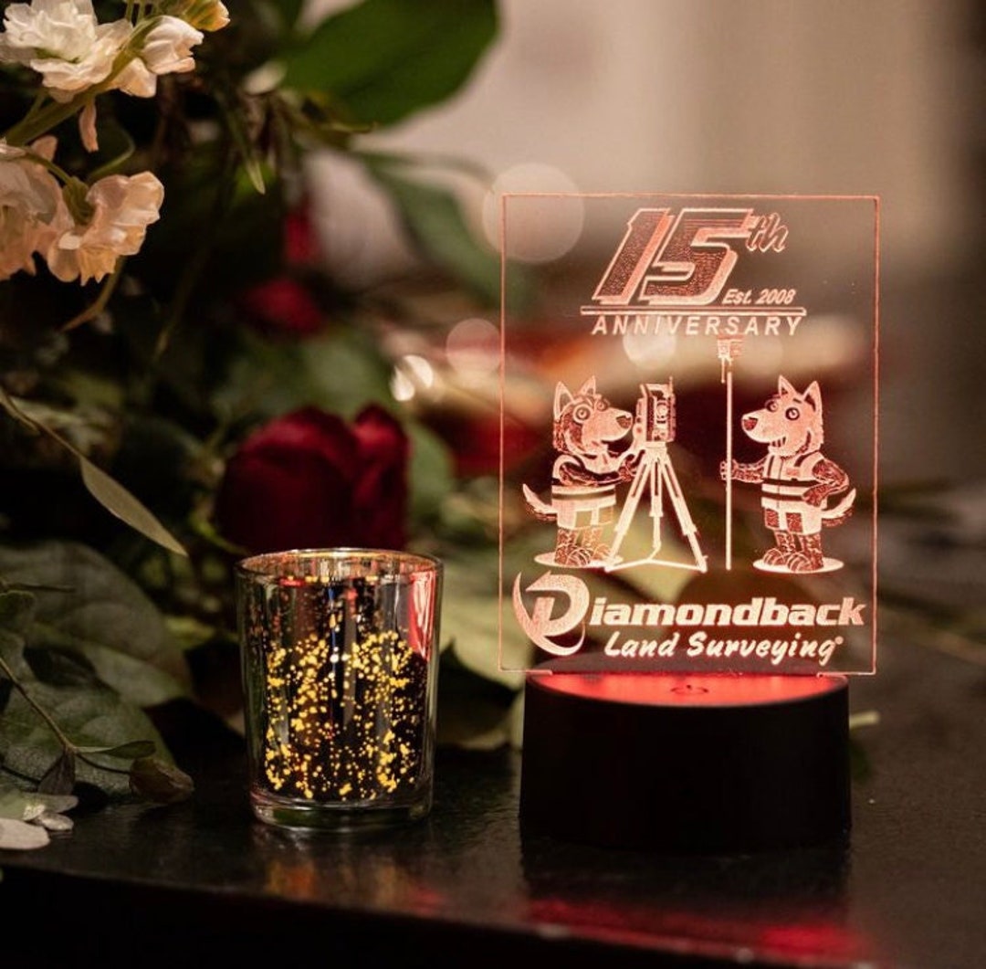 Custom Personalized LED Light Night Light Company Logo Multicolor Color ...