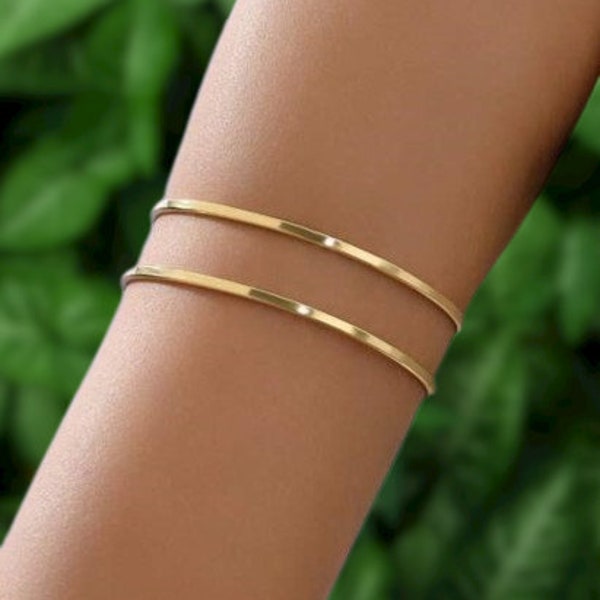 Gold Arm Cuff Etsy