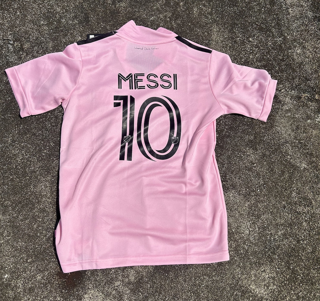 Miami Home Soccer Jersey No. 10 Messi Jersey Shorts Set - Etsy