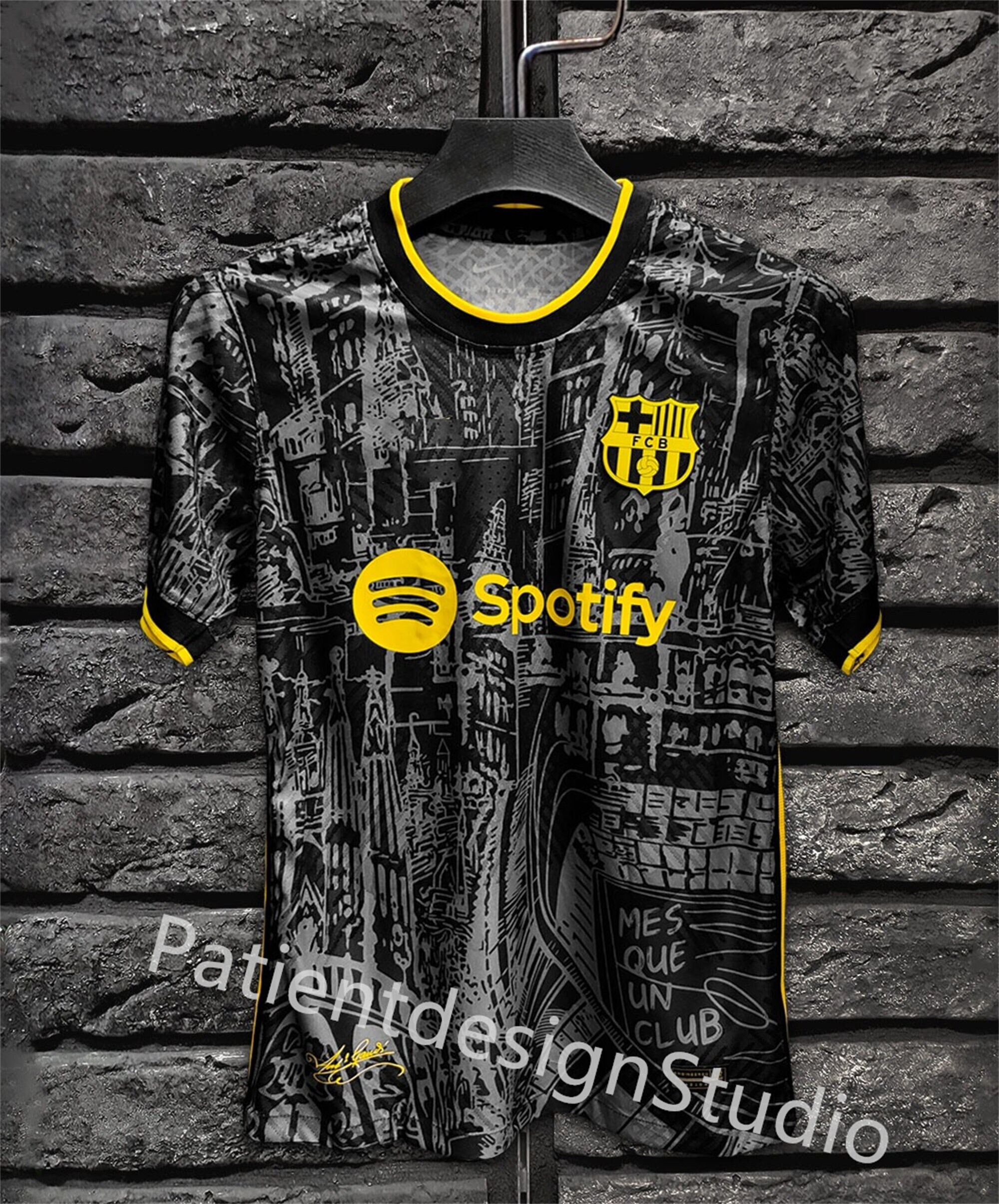 2023/2024 Barcelona Black Special Edition Soccer Jersey Men Player Version  - China Football Shirt and Football Jersey price