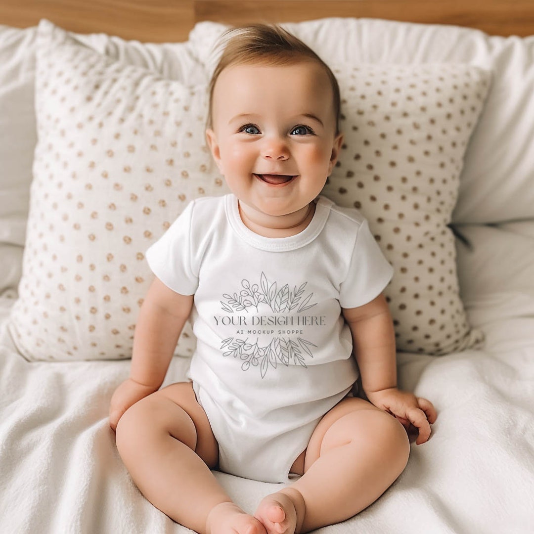 Baby Bodysuit Mockup Baby Shirt Mockup Print on Demand Baby Etsy