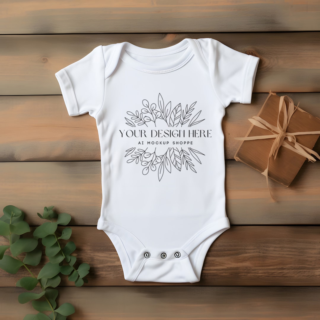 Baby Bodysuit Mockup Baby Shirt Mockup Print on Demand Baby Etsy