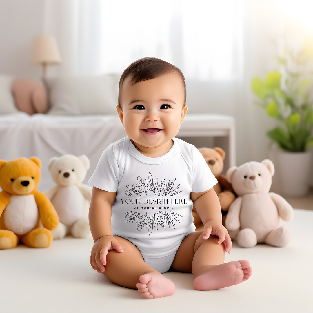 Baby Bodysuit Mockup Onesie Mockup Print on Demand Baby Etsy