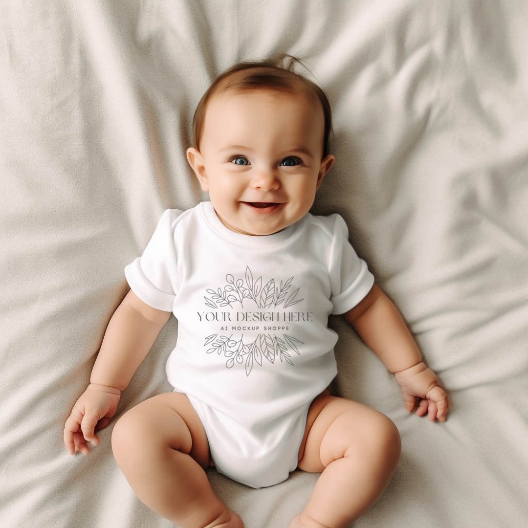 Baby Bodysuit Mockup Baby Shirt Mockup Print on Demand Baby Etsy