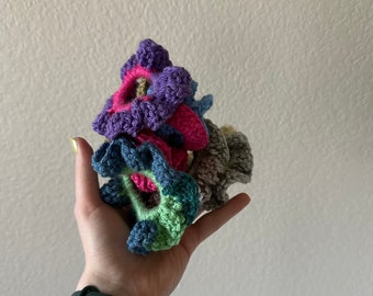 Crochet scrunchies