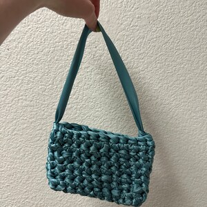 Ribbon crochet bag zdjęcie 2