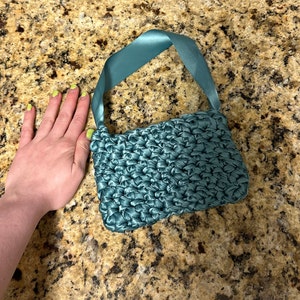 Ribbon crochet bag zdjęcie 4