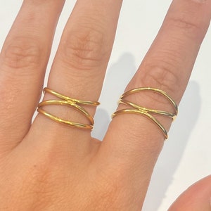 Gold Statement Ring - Waterproof ring - Tarnish free ring