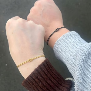 Bracelets pour couple assortis - Acier inoxydable plaqué or et argent PVD
