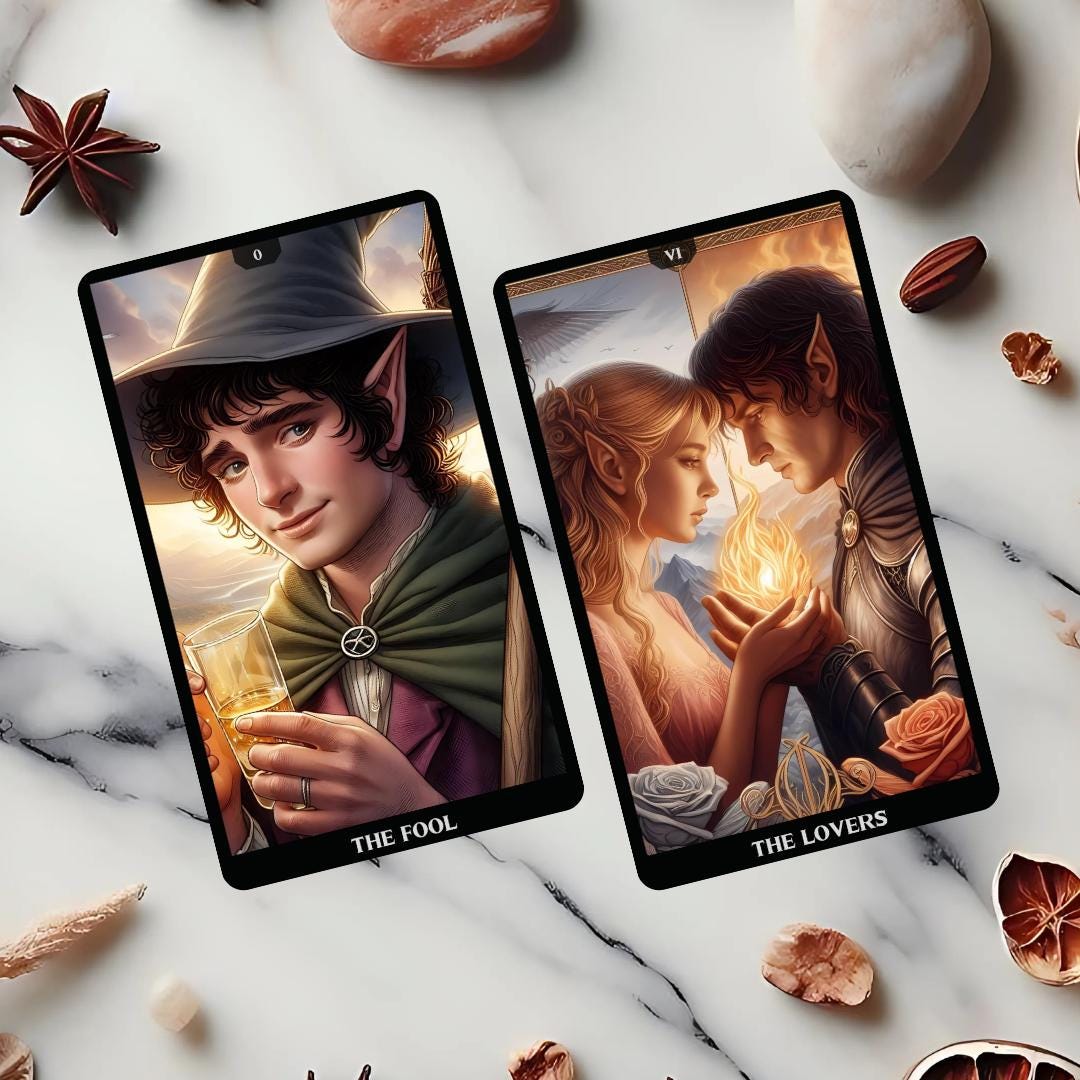 Fantasy Tarot Deck, 78 Tarot Cards Complete Set