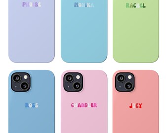 Personalised Phone Case iPhone Custom Name Initials Phone Cover iPhone 15 14 13 12 11 X XS XR 8 7 Сhristmas Gift For Friend