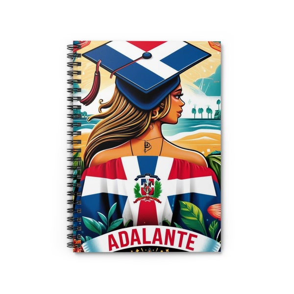 Dominican Grad Journal - "Siempre Adelante" | Blank Pages, Dominican Republic Flag, Graduation Gift, Dominican Pride, Celebration