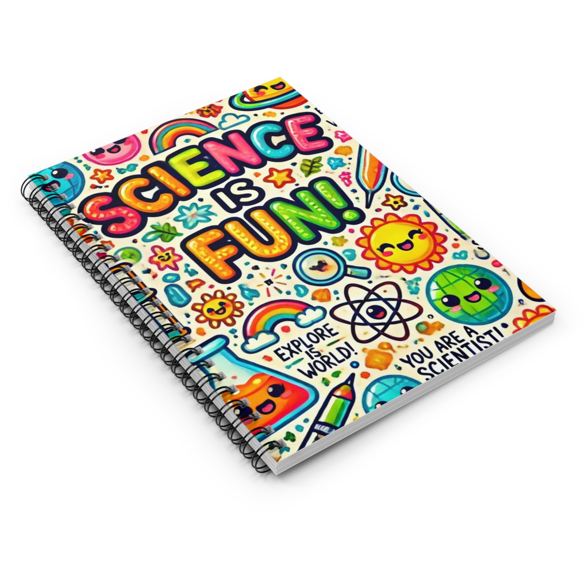 Colorful Science Notebook for Kids Blank Pages Perfect for School ...