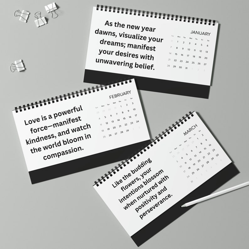 Desktop Calendar 2024, Manifesting Calendar, Manifest 2024