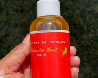 Watermelon Burst Body Oil, Body Beauty Oil, Vegan Body Oil, Body Skincare Oil, Lightweight Body Moisturizer, Daily Body Hydration -4oz